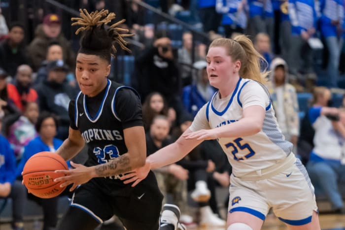 Liv McGill (left), a five-star recruit entering her senior season, has committed to the University of Florida.